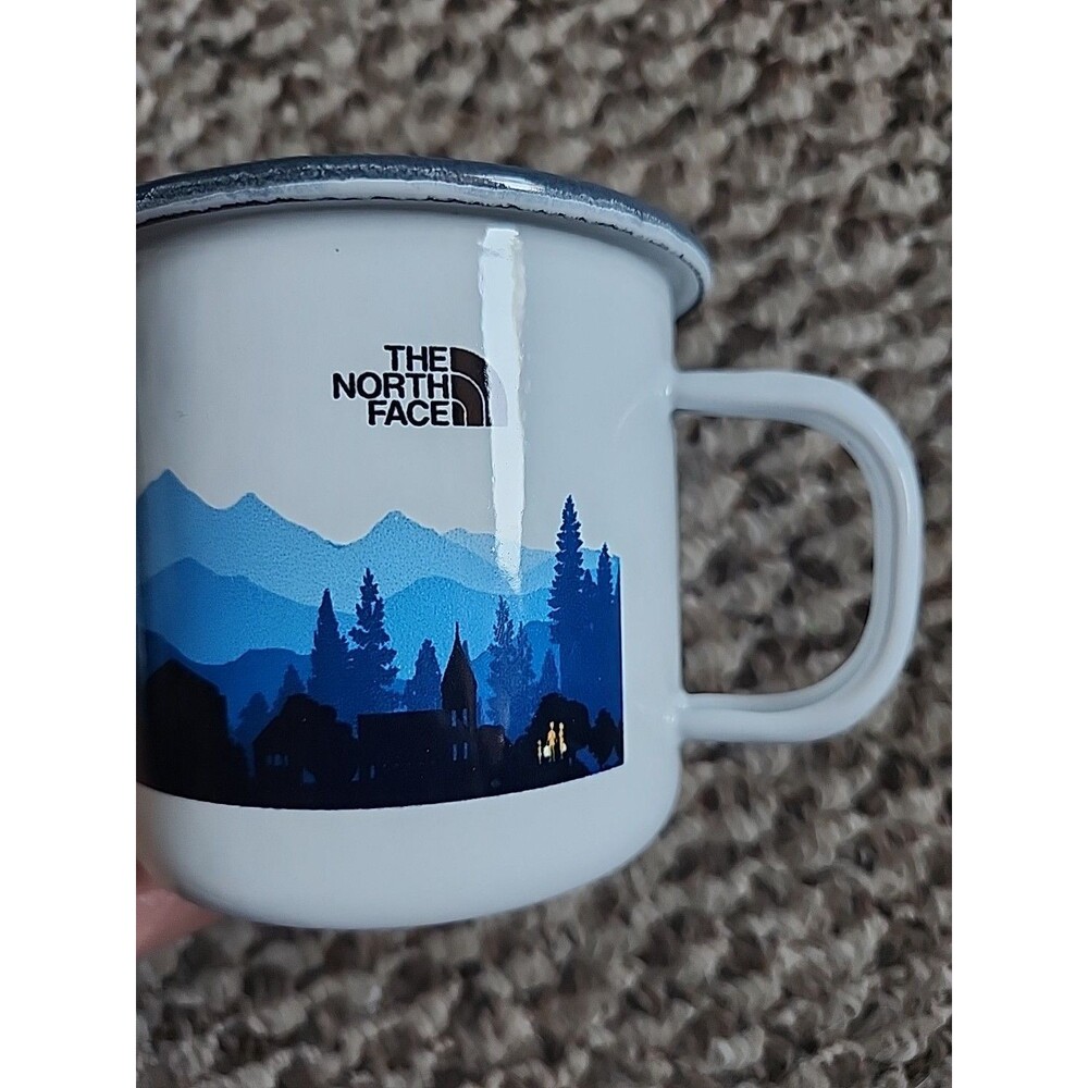 The NORTH FACE  Glik's Anniversary Enamel Metal Camping Hiking Coffee Cup Mug
